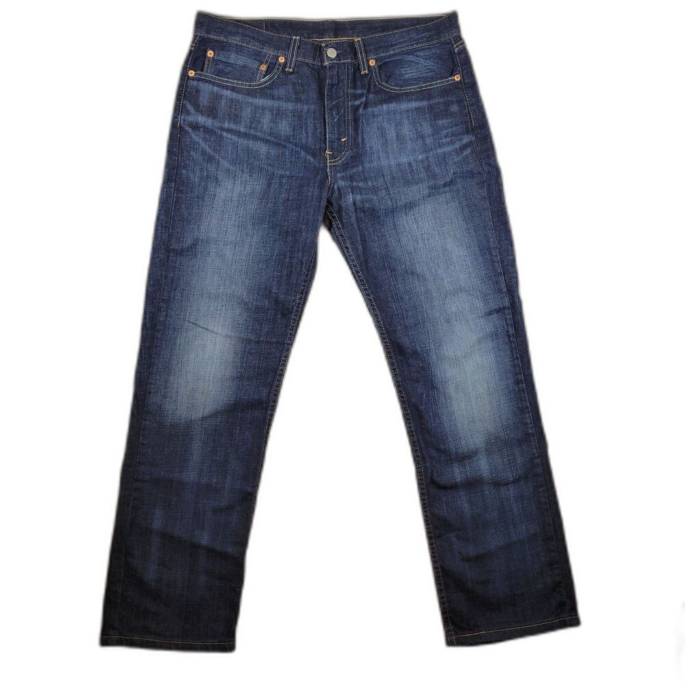 Levi's 514 Men's 5-Pocket Straight Fit Jeans 34x30 Dark Indigo/Dark Wash